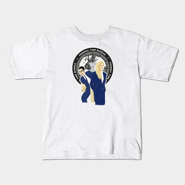 Ava & Gary Kids T-Shirt by LottieMockett